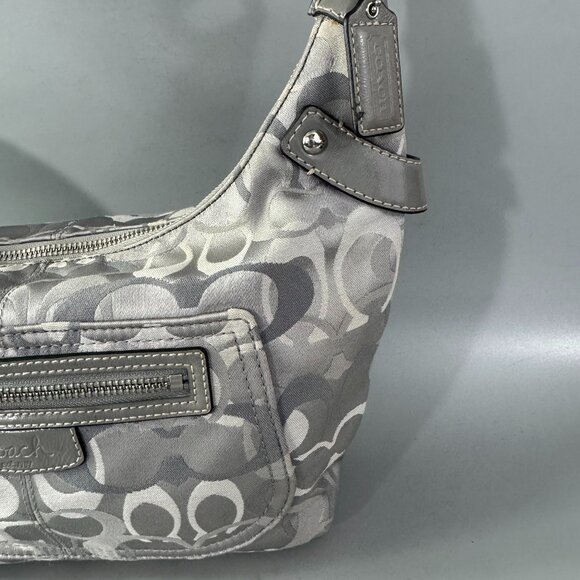 Coach F15054 Optic Signature Penelope Signature Canvas Hobo Shoulder Bag - Picture 3 of 15